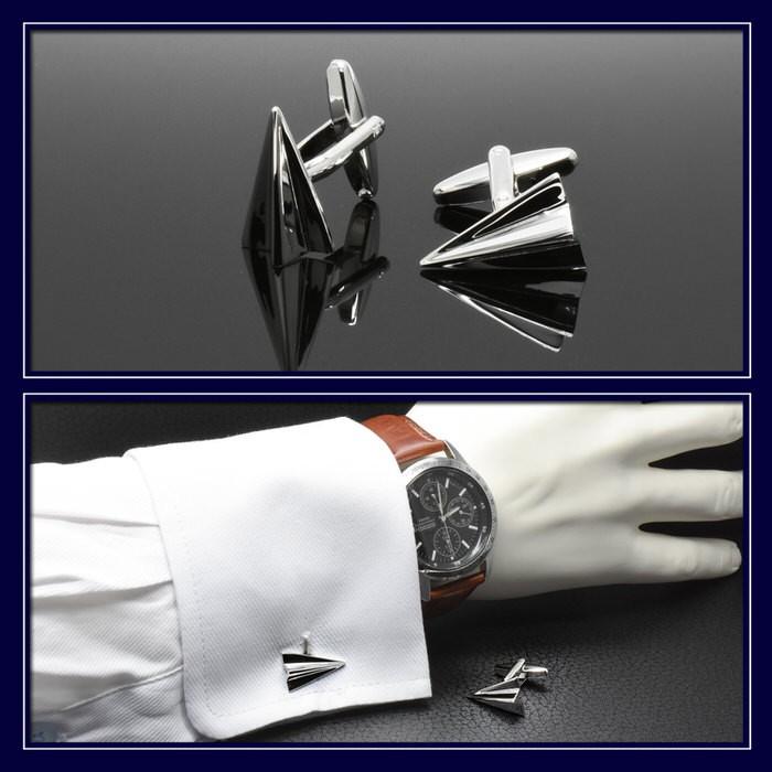 紙飛行機カフス カフス メンズ 紳士小物 結婚式 ビジネス シャツ プレゼント 旦那 ギフト セット 職場 |  | 02