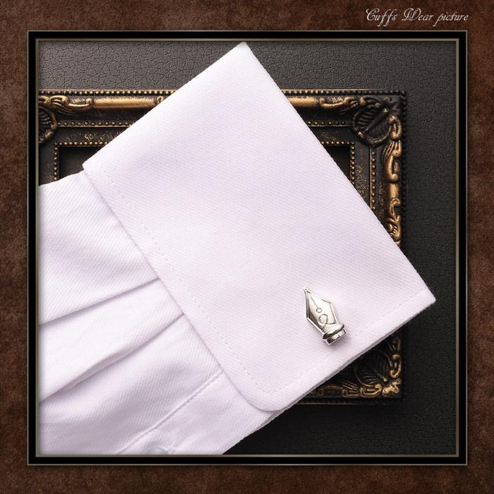 万年筆 ペン カフス シルバー 銀  カフス メンズ 紳士用 結婚式 スーツ 使い方 プレゼント 父親 お祝い セット 職場 |  | 05