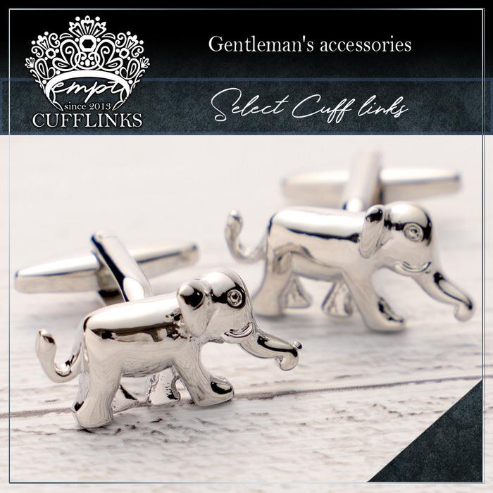像 ぞう ぞうさん 動物 カフス シルバー 銀  カフス メンズ 紳士小物 結婚式 ビジネス シャツ プレゼント 旦那 ギフト セット 職場 |  | 01