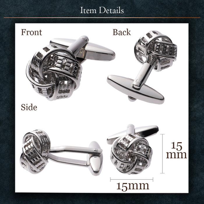 カフス 編込 ボール 丸 シルバー 銀  カフスボタン カフリンクス カフスリンクス カフス かっこいい メンズ スーツ 結婚式 オシャレ 豪華 ラグジュアリー お洒落 |  | 04