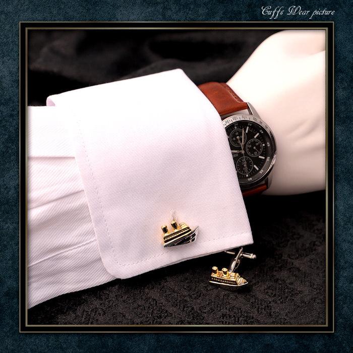 カフス 船 客船 乗り物 モチーフ ゴールド 金 シルバー 銀  カフスボタン カフリンクス カフスリンクス カフス 目立つ メンズ 付け方 結婚式 オシャレ おもしろ |  | 02