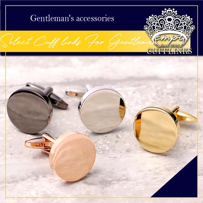 サークル シンプル 丸 カフス カフスボタン メンズ 男性用 結婚式 冠婚葬祭 シャツ プレゼント 同僚 就職祝い  袖 |  | 01