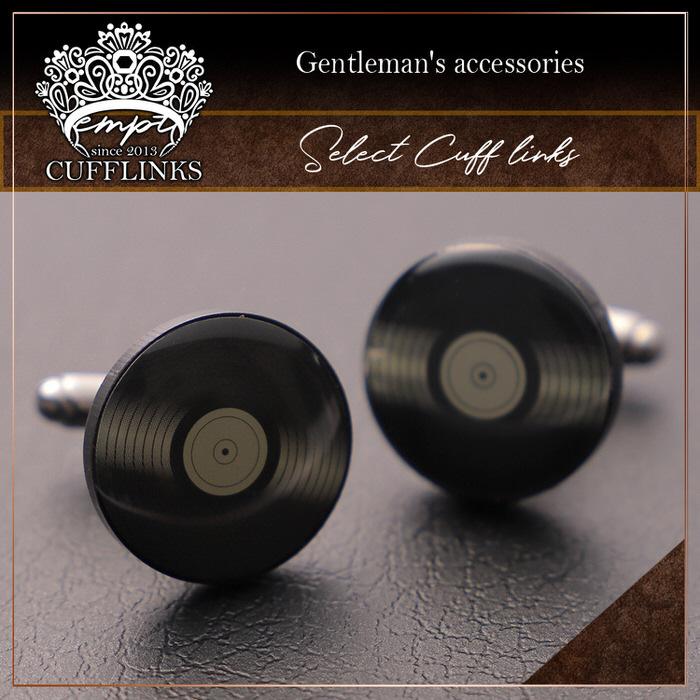 カフス レコード ブラック 黒 音楽 ディスク  カフスボタン カフリンクス カフスリンクス カフス 趣味 メンズ スーツ 結婚式 オシャレ おもしろ 楽器 面白い フ |  | 01