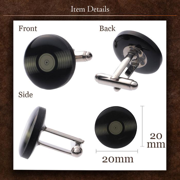 カフス レコード ブラック 黒 音楽 ディスク  カフスボタン カフリンクス カフスリンクス カフス 趣味 メンズ スーツ 結婚式 オシャレ おもしろ 楽器 面白い フ |  | 04