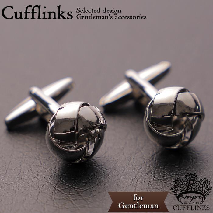 カフス 編み込み ボール サークル シルバー 銀  カフリンクス カフスリンクス カフス カフスボタン ダンディ メンズ 付け方 結婚式 おしゃれ シンプル スマート | 