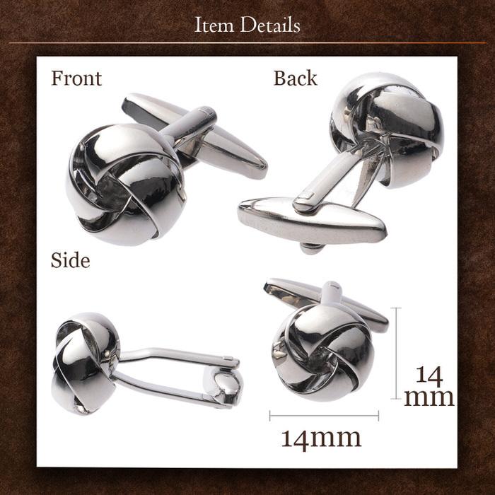 カフス 編み込み ボール サークル シルバー 銀  カフリンクス カフスリンクス カフス カフスボタン ダンディ メンズ 付け方 結婚式 おしゃれ シンプル スマート |  | 04