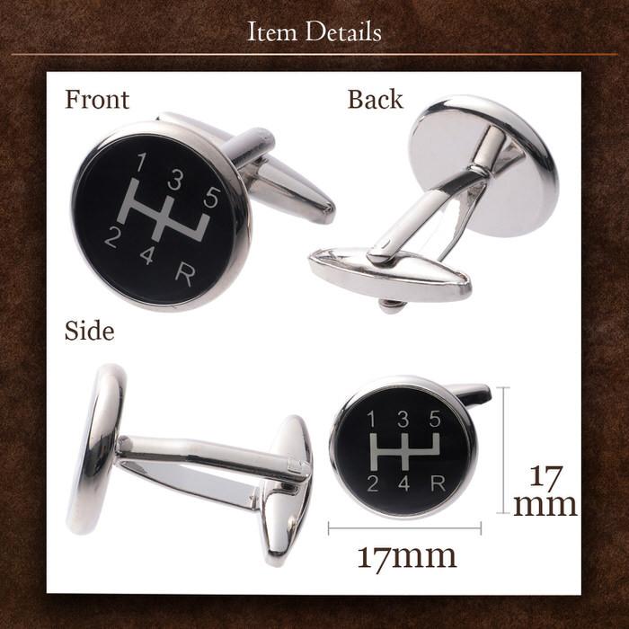 カフス サークル マニュアル MT 5速 スポーツカー シフトノブ シルバー 銀  カフス カフスボタン カフリンクス カフスリンクス レーサー メンズ シャツ 結婚式 |  | 04