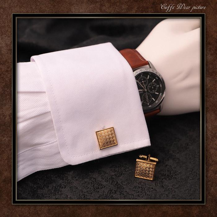 カフス スクエア ゴールド パターン 模様 金  カフス カフスボタン カフリンクス カフスリンクス かっこいい メンズ シャツ 結婚式 かっこいい 豪華 ラグジュア |  | 02