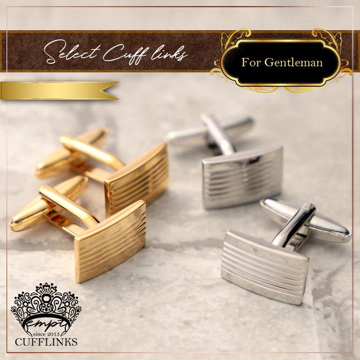 シンプル スクエア ストライプ カフス カフスボタン メンズ 男性用 結婚式 冠婚葬祭 シャツ プレゼント 同僚 就職祝い  袖 |  | 03