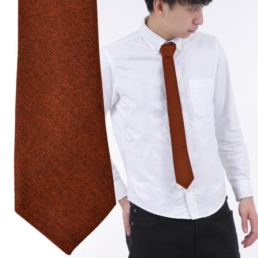 ネクタイ ナロータイ ファブリック 無地 オレンジ 高級感 プレゼント 父の日 ビジネスマン 制服 スーツ シャツ 紳士 お洒落 おしゃれ おもしろ |  | 05