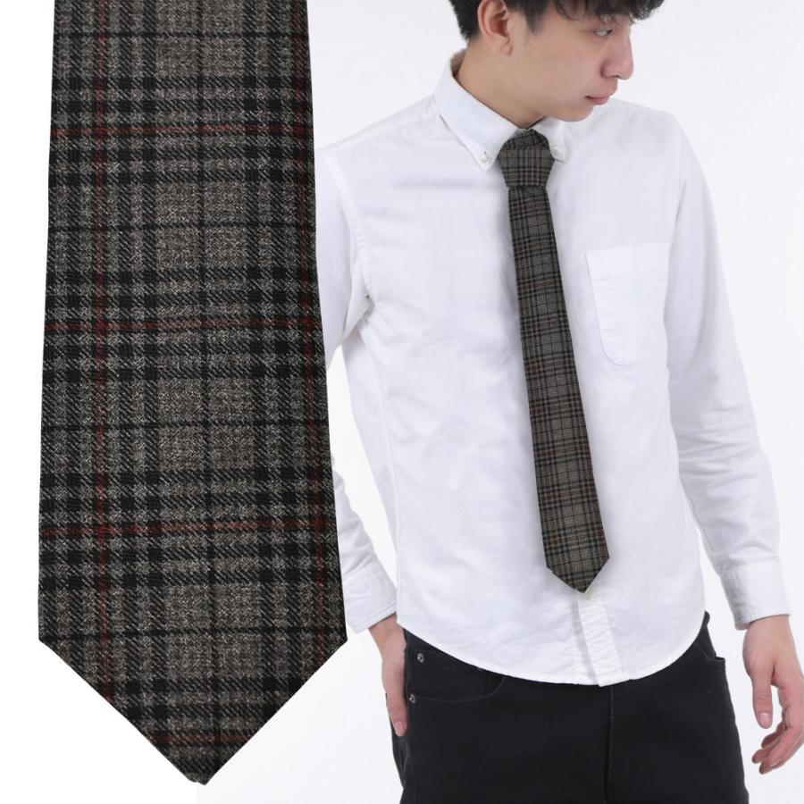 ネクタイ ナロータイ ファブリック グレー チェック 高級感 ギフト 衣装 プレゼント 父の日 ビジネスマン 制服 スーツ シャツ 紳士 お洒落 |  | 05