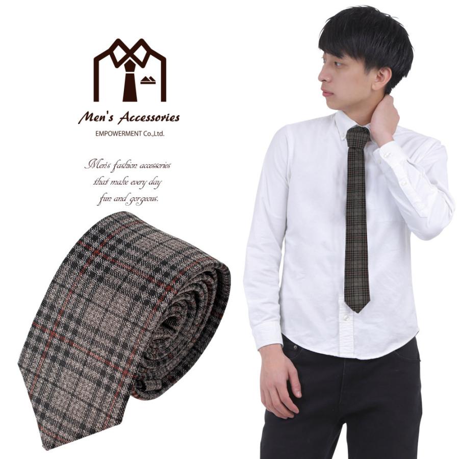 ネクタイ ナロータイ ファブリック グレー チェック 高級感 ギフト 衣装 プレゼント 父の日 ビジネスマン 制服 スーツ シャツ 紳士 お洒落 |  | 07