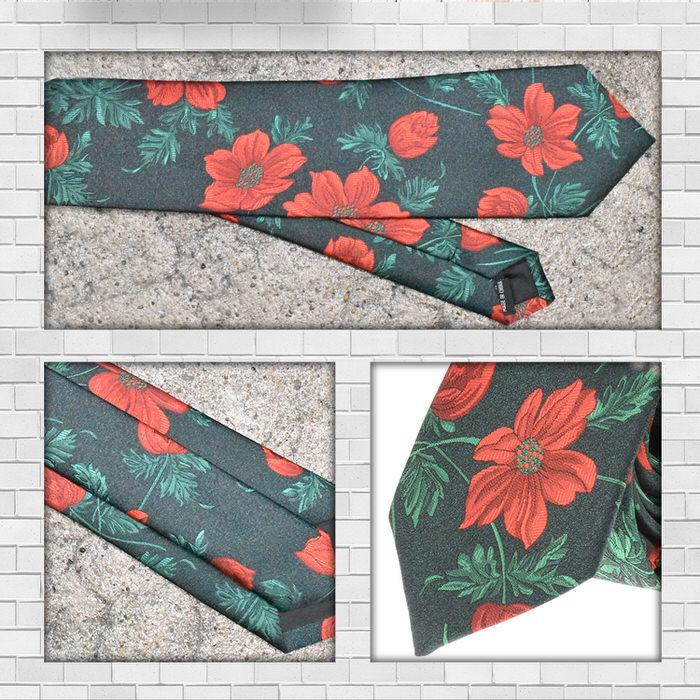 ネクタイ ナロー 花柄 フラワー パターン 高級 プレゼント 父の日 ビジネスマン 制服 スーツ シャツ 紳士 お洒落  おもしろ |  | 02