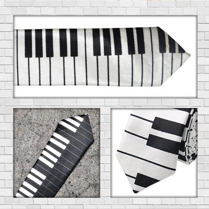 ネクタイ ナロー 鍵盤 音楽 テーマ モチーフ ミュージック 制服 スーツ シャツ 紳士 お洒落 おしゃれ おもしろ かっこいい  メンズ |  | 02