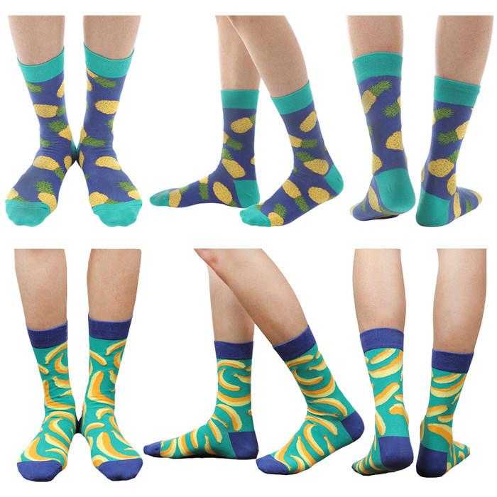 おもしろ靴下 ソックス ネタ 目立つ かっこいい ビジネス カジュアル デート 青 ブルー 緑 グリーン  プレゼント |  | 09