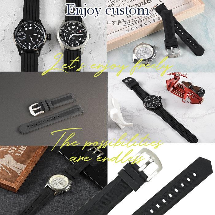 時計ベルト ラバ− シリコン 黒 ブラック 革 レザー 20mm 22mm 24mm 替え 男性 かっこいい シンプル スポーツ おしゃれ スポーツウォッチ 運動 さわやか  銀 シ |  | 08