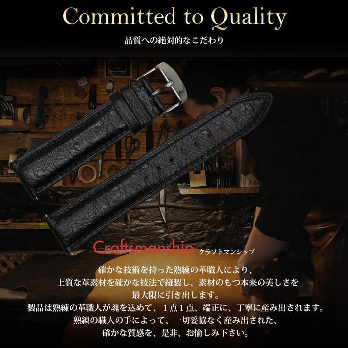 時計ベルト オーストリッチ調型押し レザー 時計 お洒落 メンズ 交換 替えバンド 男性 ビジネス かっこいい ギフト  18mm 20mm 22mm |  | 05