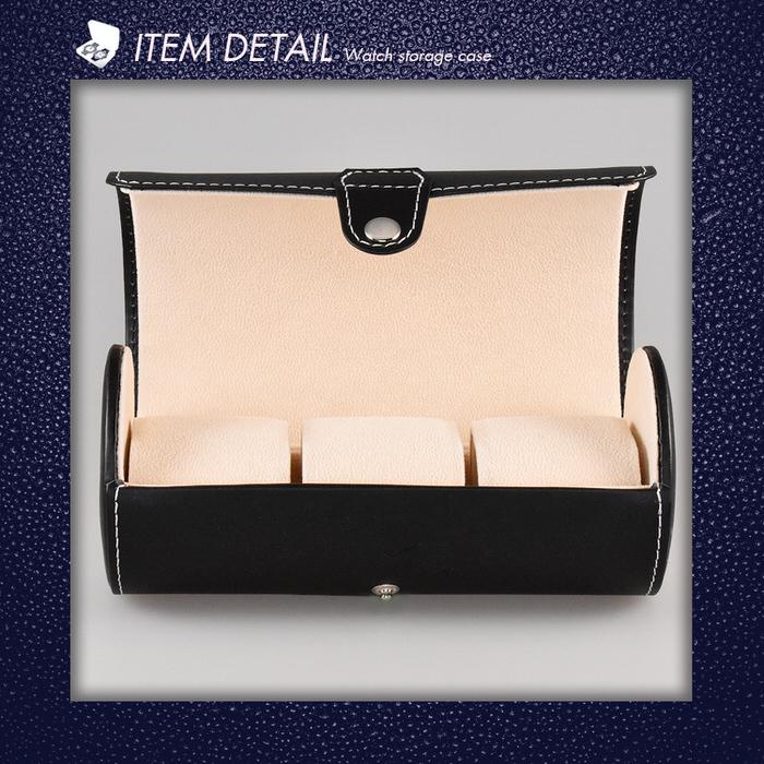 腕時計ケース 筒形 ブラック 3本 腕時計 観賞用 おしゃれ かっこいい 男前 インテリア 見せる収納 メンズ 高級 お洒落 シンプル |  | 05