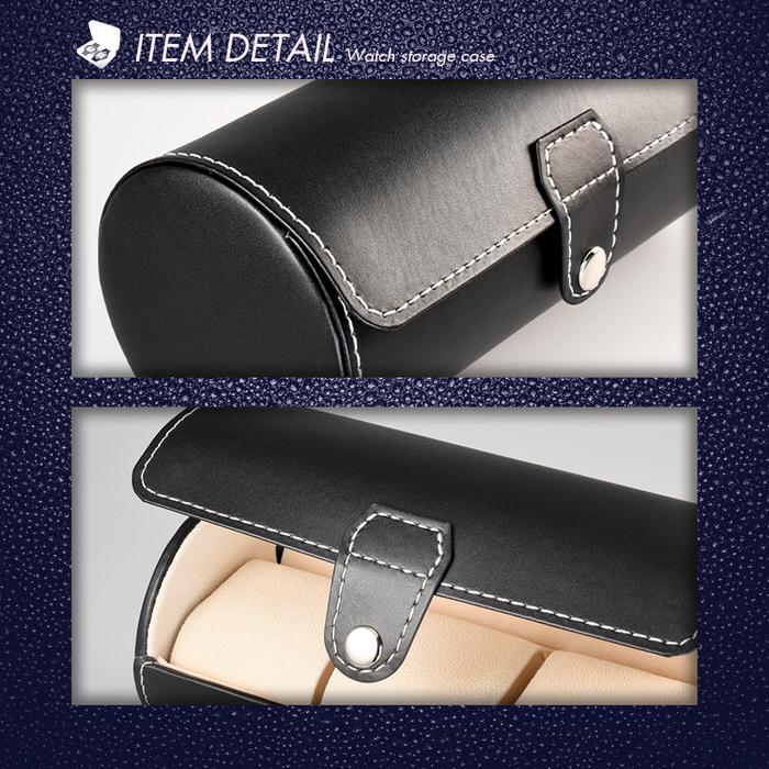 腕時計ケース 筒形 ブラック 3本 腕時計 観賞用 おしゃれ かっこいい 男前 インテリア 見せる収納 メンズ 高級 お洒落 シンプル |  | 06