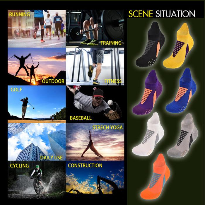 スポーツソックスメンズ ソックス マラソン ランニング ジョギング 部活 トレーニング 筋トレ ベーシック 抗菌  ストレッチ |  | 13