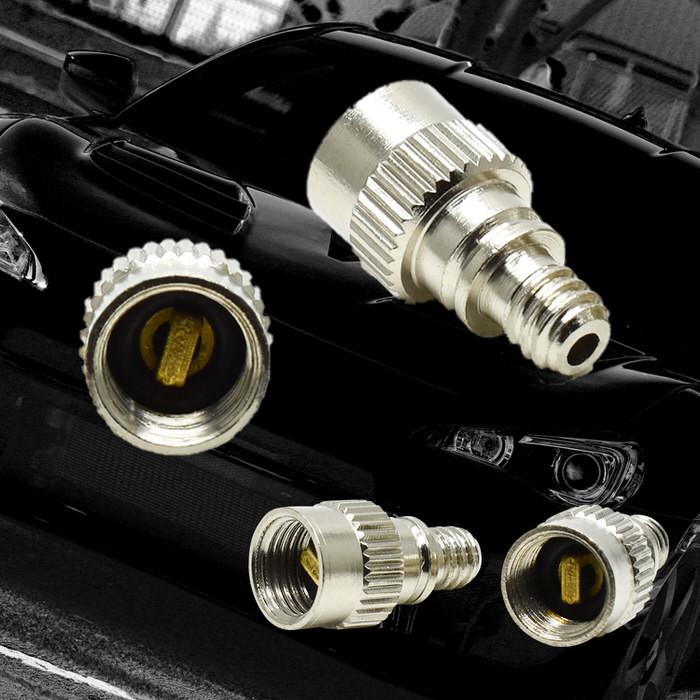米式 → 英式 自動車 バイク 自転車 バルブ 変換 アダプター 【1個】 銀 シルバー エアバルブ コネクタ 切り替え コンバーター バルブ 便利 ツーリング 必需品 |  | 12