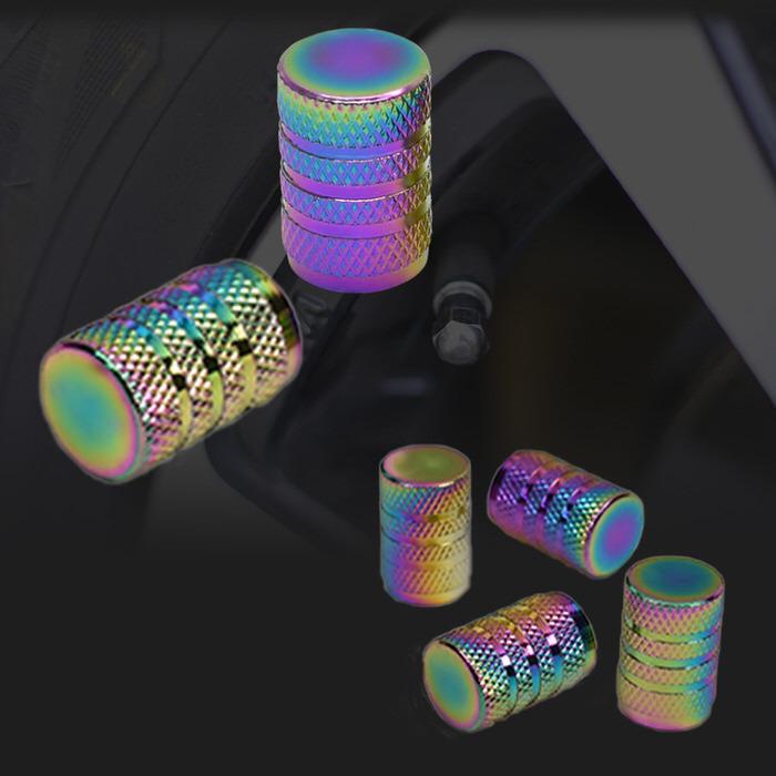 米式 バルブキャップ チタン カラー 調 丸型 車 カスタム お洒落 目立つ クール 部品 パーツ メンテナンス 修理 ホイール タイヤ car |  | 11