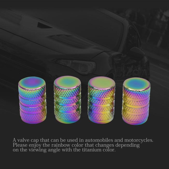 米式 バルブキャップ チタン カラー 調 丸型 車 カスタム お洒落 目立つ クール 部品 パーツ メンテナンス 修理 ホイール タイヤ car |  | 12