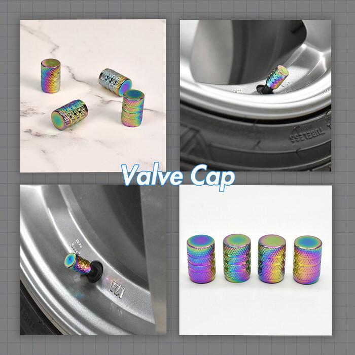 米式 バルブキャップ チタン カラー 調 丸型 車 カスタム お洒落 目立つ クール 部品 パーツ メンテナンス 修理 ホイール タイヤ car |  | 13