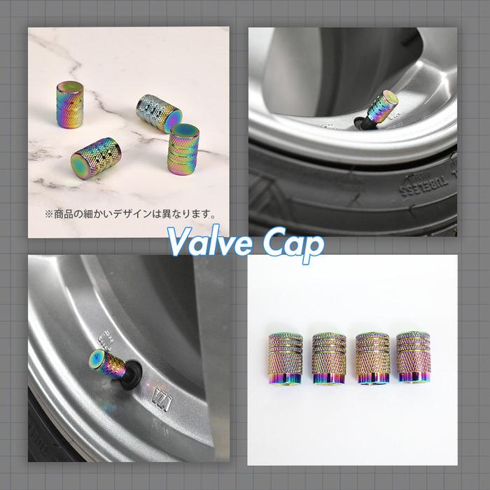 米式 バルブキャップ チタン カラー 調 丸型 車 カスタム お洒落 目立つ クール 部品 パーツ メンテナンス 修理 ホイール タイヤ car |  | 13