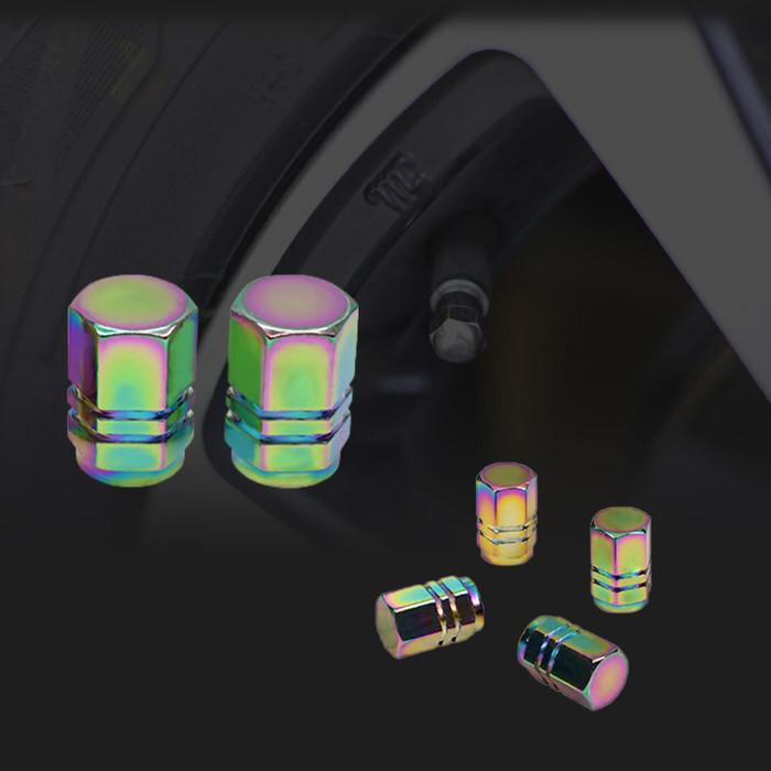 米式 バルブキャップ チタン カラー 調 六角 車 カスタム お洒落 目立つ クール 部品 パーツ メンテナンス 修理 ホイール タイヤ car |  | 11