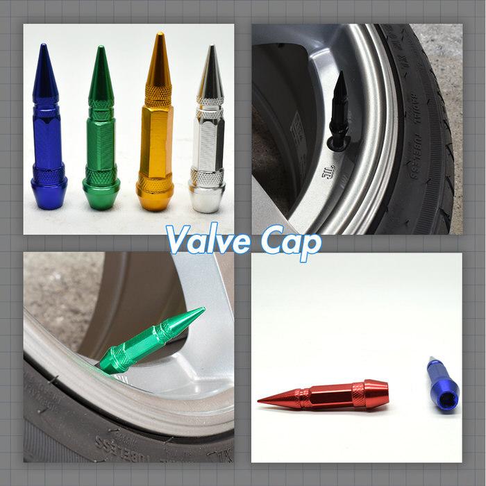 トンガリ バルブキャップ スリム ロング ※4個セット※ タイヤ オシャレ 自動車用品 カー用品 自動車アクセサリ カスタム ドレスアップ 米式バルブ アルミ  腐食 |  | 13