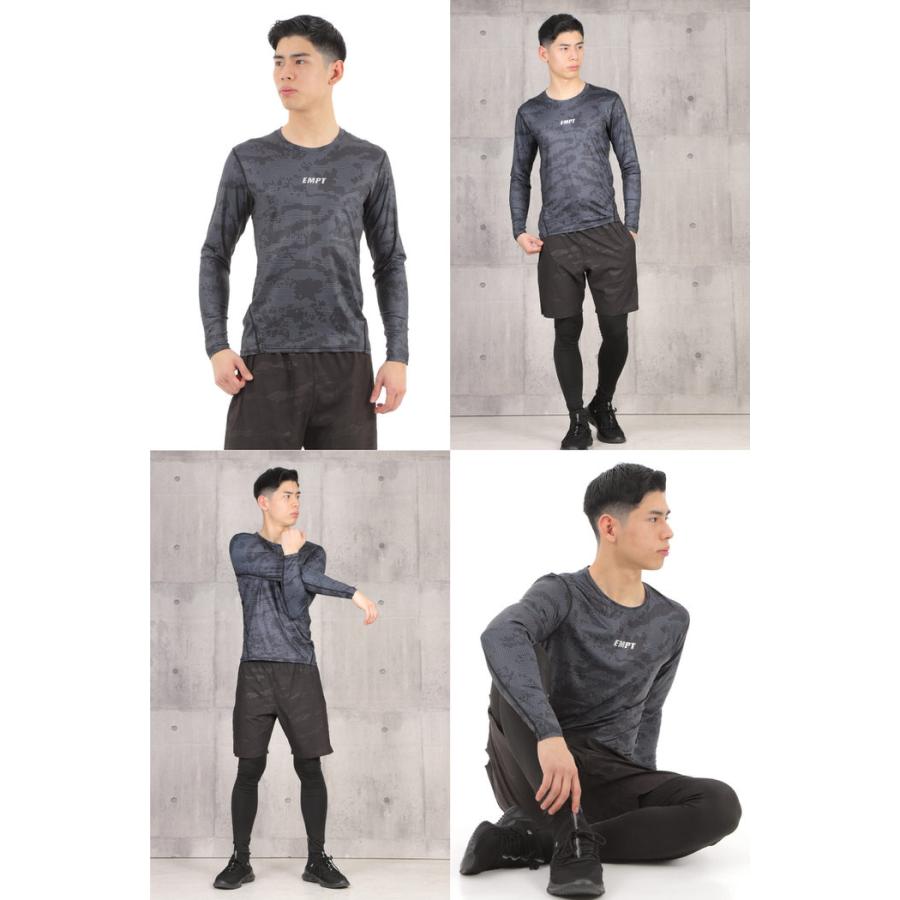 EMPT ロング Tシャツ コンプレッションウェア 迷彩 1 男性 スポーツ 男 アンダーシャツ アンダーウェア ストレッチ インナー 速乾 吸汗  ポリ |  | 12