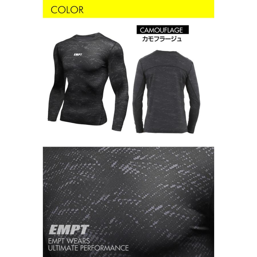 EMPT ロング Tシャツ コンプレッションウェア 迷彩 3 男性 スポーツ 男 アンダーシャツ アンダーウェア ストレッチ インナー 速乾 吸汗  ポリ |  | 11