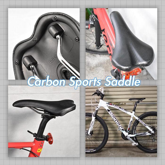 カーボン調 スポーツ サドル ブラック 黒 パーツ ロードバイク クロスバイク マウンテンバイク ピスト BMX 軽量 おしゃれ かっこいい Carbon tone Bicycle saddl |  | 12