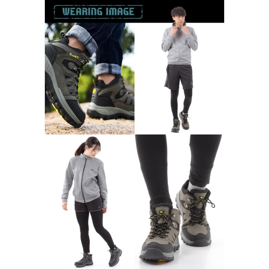 トレッキングシューズ アウトドア スニーカー 登山靴 レディース ユニセックス ハイカット 撥水 初心者 おすすめ 人気 シンプル  かっこいい |  | 15