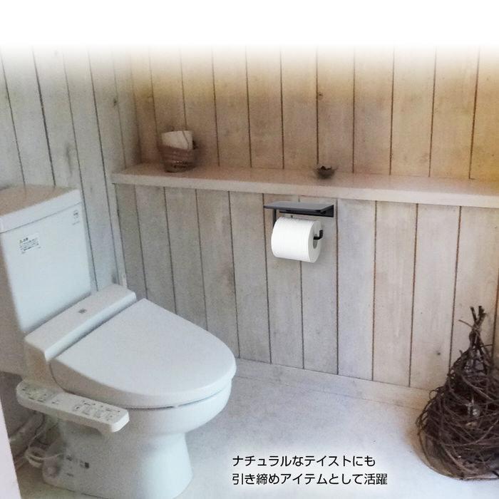 トイレットペーパーホルダー シングル トイレ モダン DIY 1連 収納 飾り棚 棚付き スマホテーブル スマートフォン テーブル シングル |  | 11