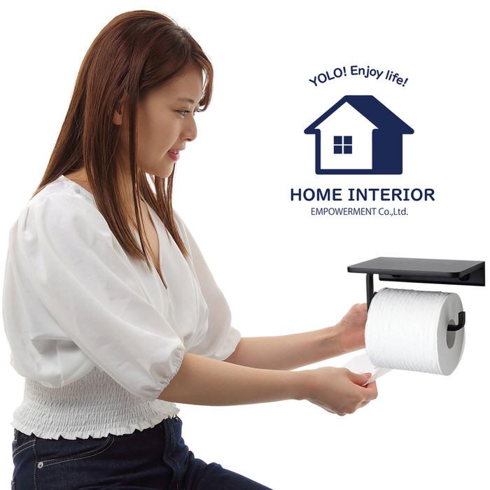 トイレットペーパーホルダー シングル トイレ モダン DIY 1連 収納 飾り棚 棚付き スマホテーブル スマートフォン テーブル シングル |  | 13