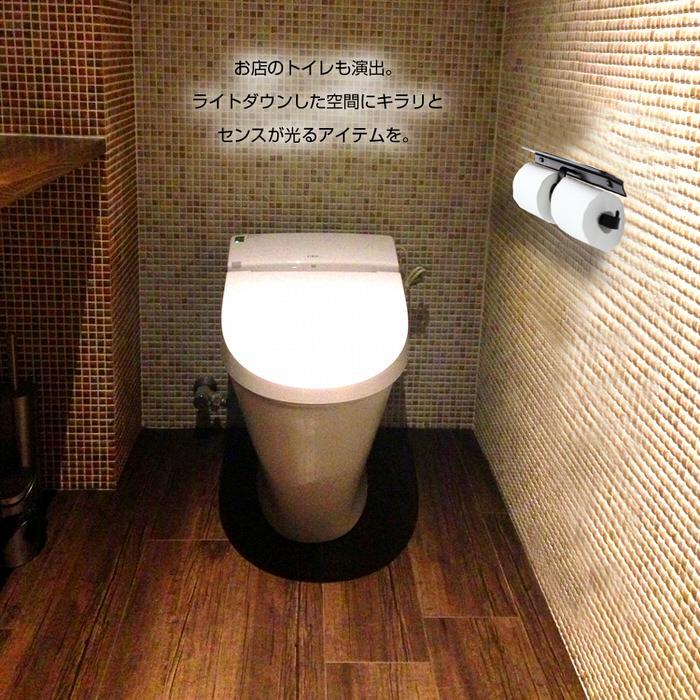 トイレットペーパーホルダー ダブル トイレ モダン DIY 2連 収納 飾り棚 棚付き スマホテーブル スマートフォン テーブル ダブル |  | 10