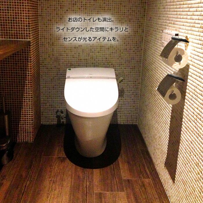 トイレットペーパーホルダー トイレ モダン DIY 1連 収納 飾り棚 棚付き スマホテーブル スマートフォン  お洒落 |  | 11