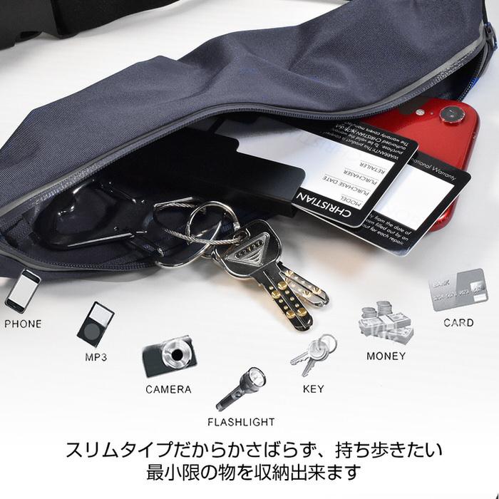 ラン ウェストポーチ 蛍光反射 ポーチ 防汗 反射 おすすめ ウェストポーチ 携帯ポーチ ジョギング マラソン ウォーキング  ショルダーバッグ |  | 04