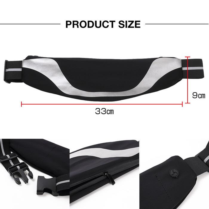 ラン ウェストポーチ 蛍光反射 ポーチ 防汗 反射 おすすめ ウェストポーチ 携帯ポーチ ジョギング マラソン ウォーキング  ショルダーバッグ |  | 09