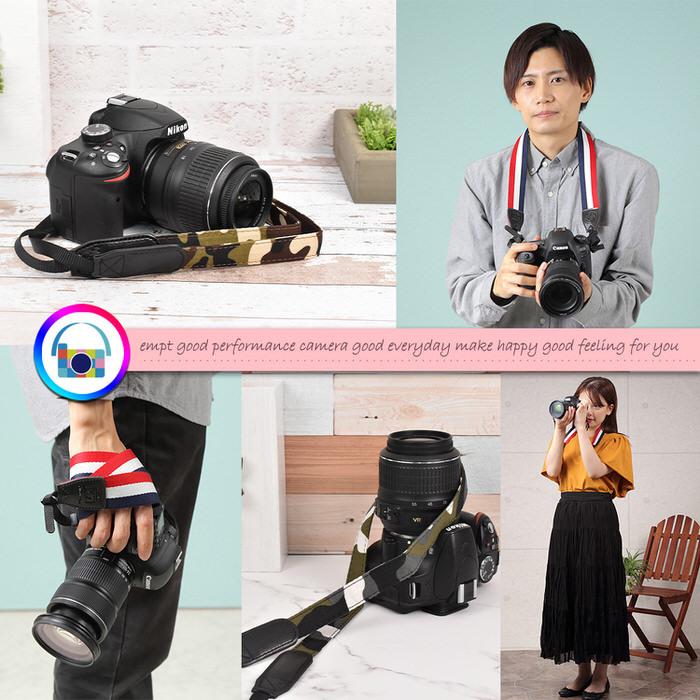 迷彩 カモフラ カメラストラップ スリム ストラップ いちおし カメラベルト お洒落 シンプル デザイン イベント 撮影 カメラマン  撮影会 |  | 07