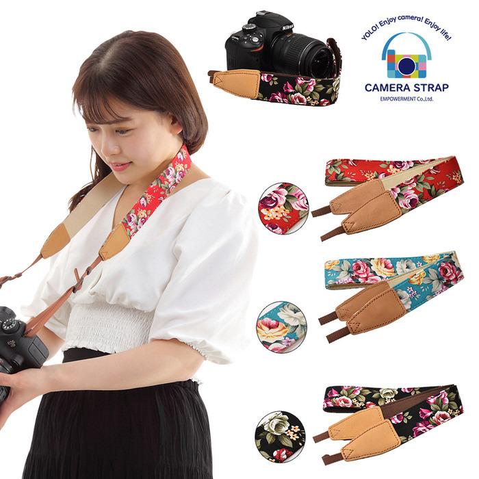 花柄 フラワー カメラストラップ ストラップ 上級者 おすすめ 一押し いちおし カメラベルト お洒落 シンプル デザイン  撮影 |  | 13