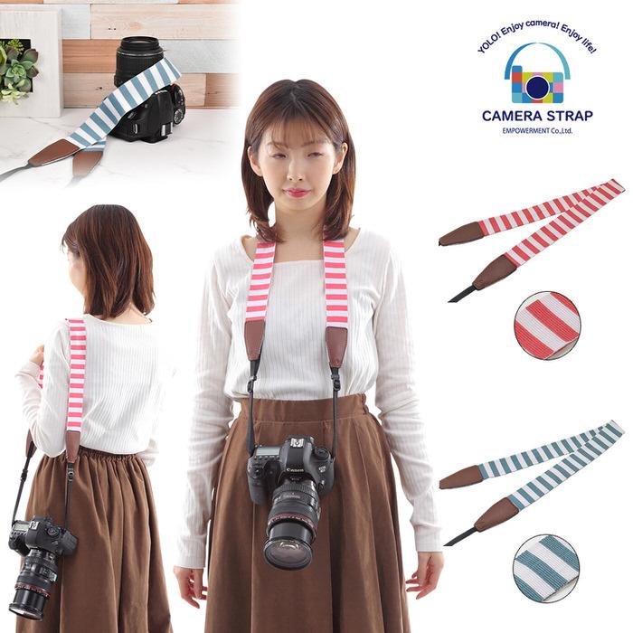 ボーダー ストライプ カメラストラップ ストラップ 初心者 中級者 上級者 おすすめ 一押し いちおし カメラベルト お洒落  デザイン |  | 13