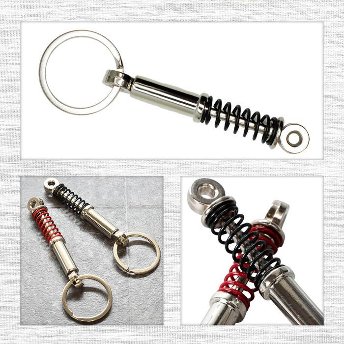 ショックアブソーバー キーホルダー 金具 キーリング シンプル プレゼント ギフト 人気 男性 プチギフト 記念日  入学 |  | 02
