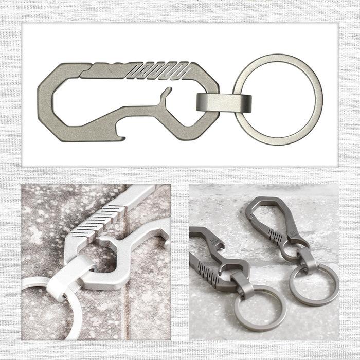 チタン キーホルダー 金具 キー リング シンプル プレゼント ギフト 人気 男性 プチギフト  父の日 |  | 02