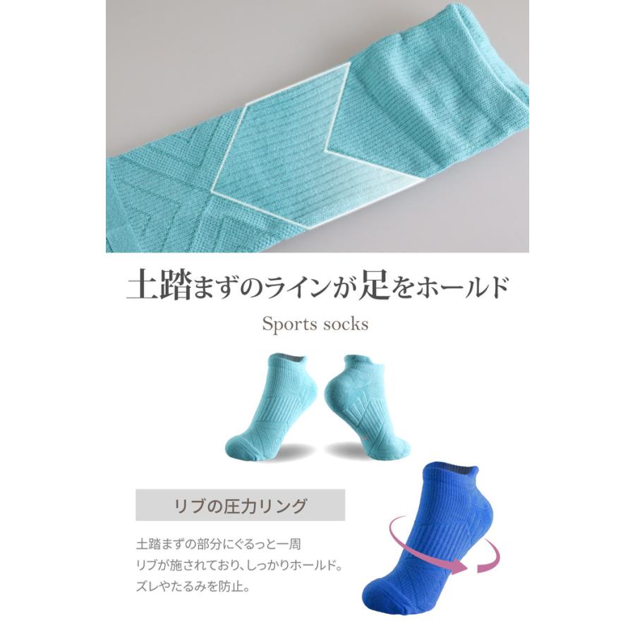スポーツソックス メンズ ソックス 通気性 クルー ジュニア マラソン ジョギング ウォーキング 男 無地  ランニング |  | 12