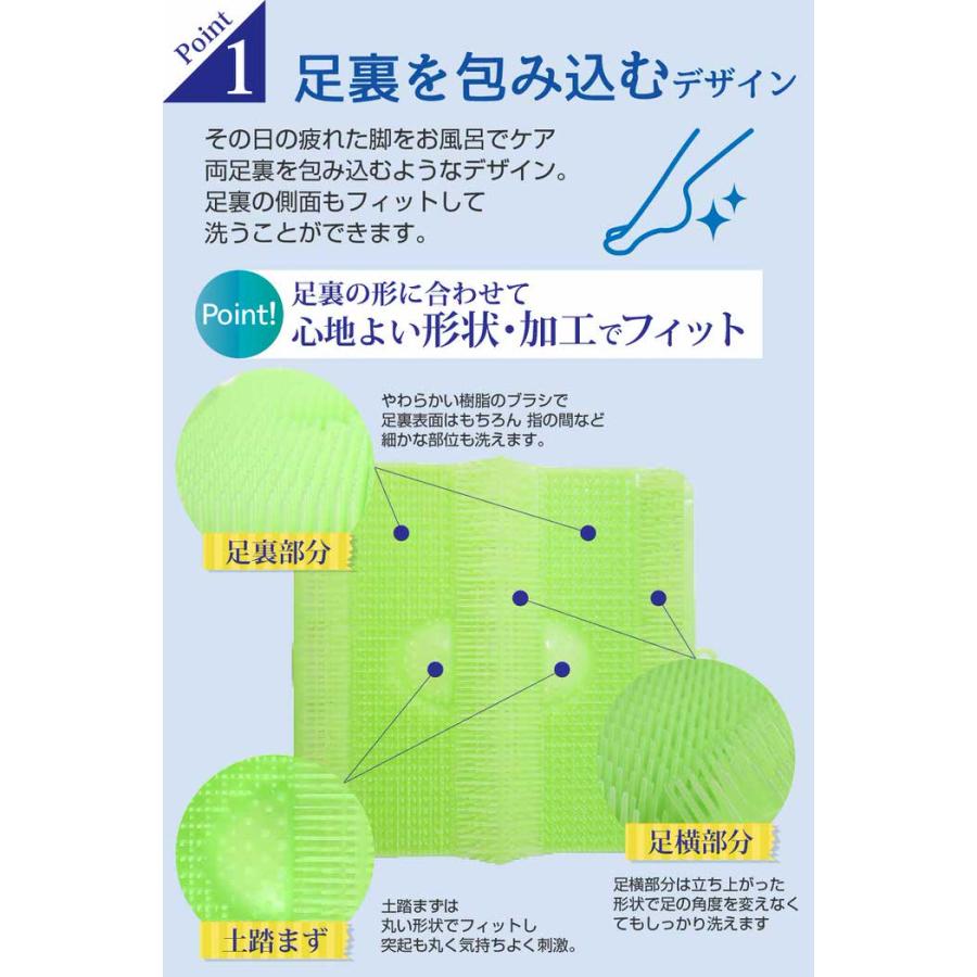 Hashy 足裏洗ったことありますか？ マット 角質 足 フットケア かかとケア やわらかい ソフト 浴室 お風呂 フック付き 壁掛け |  | 05