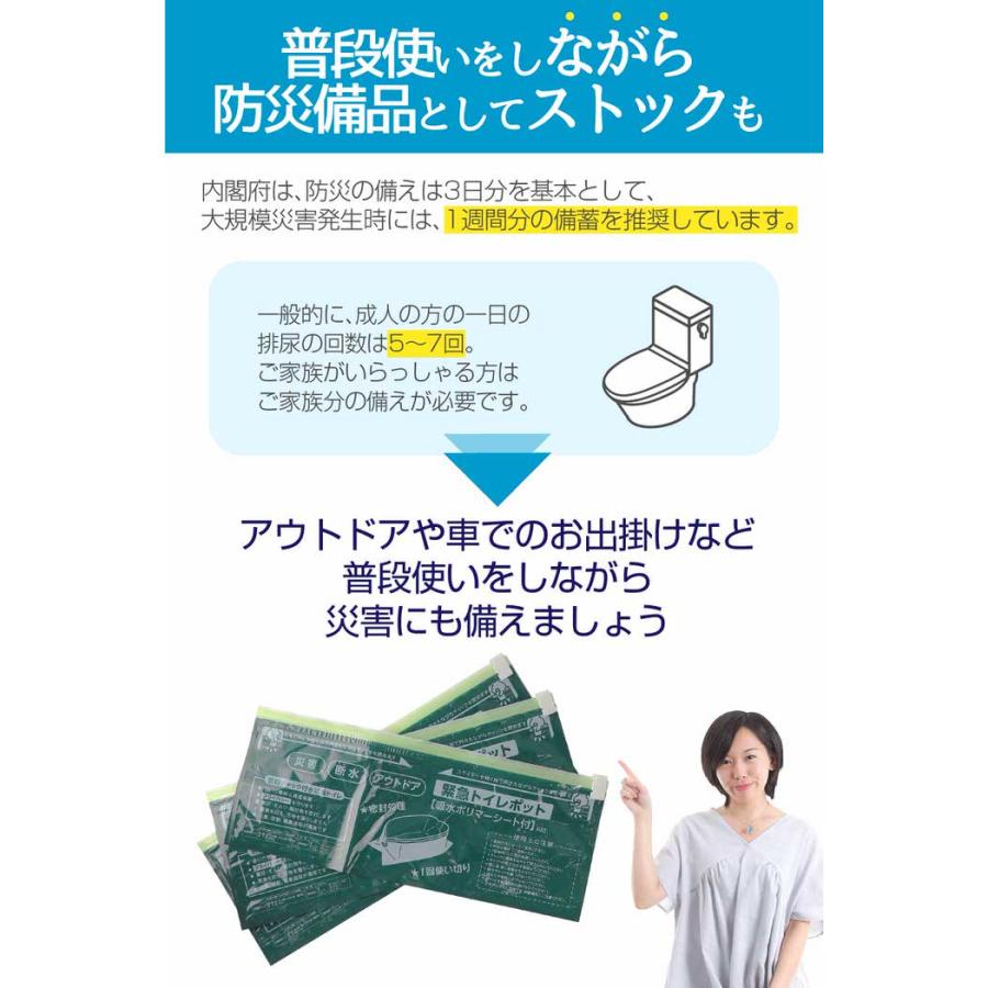 緊急トイレポット 10P 簡易トイレ 地震 災害 携帯トイレ 車 備蓄 介護用 仮設トイレ 車中泊グッズ 防災用品 日本製 保存 |  | 12