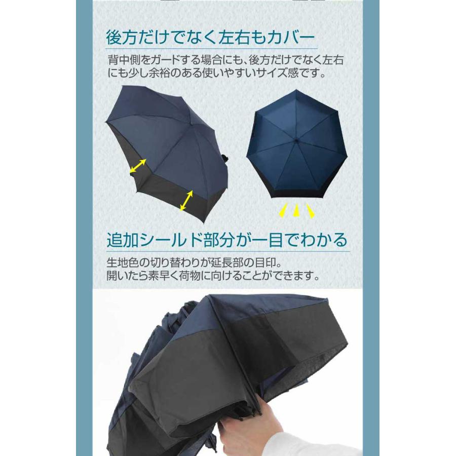 バッグシールド UVミニ 傘 大きい ビッグサイズ 大きめ 遮光 通勤 ビジネス 丈夫 強風  おすすめ |  | 05